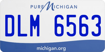 MI license plate DLM6563