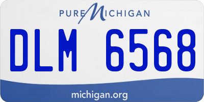 MI license plate DLM6568