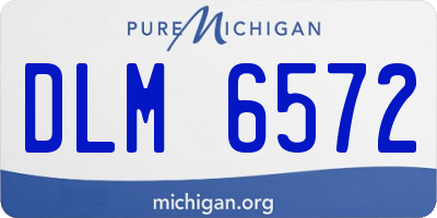 MI license plate DLM6572