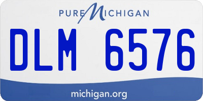 MI license plate DLM6576