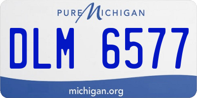 MI license plate DLM6577