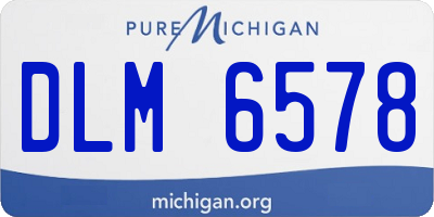 MI license plate DLM6578