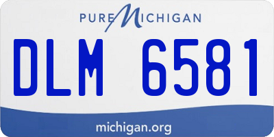 MI license plate DLM6581