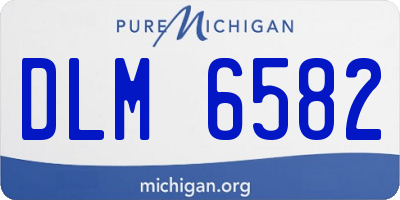 MI license plate DLM6582