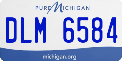 MI license plate DLM6584