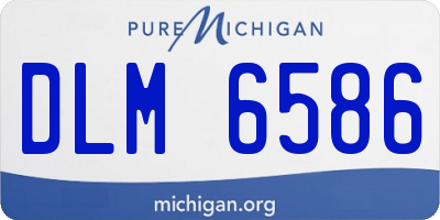 MI license plate DLM6586