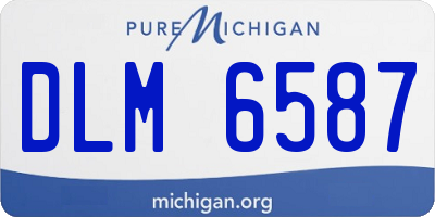 MI license plate DLM6587