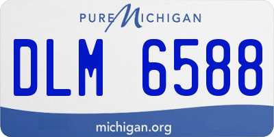 MI license plate DLM6588