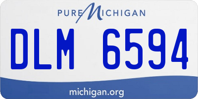 MI license plate DLM6594