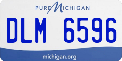 MI license plate DLM6596