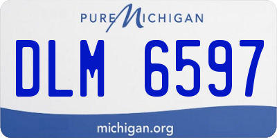 MI license plate DLM6597