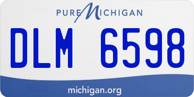 MI license plate DLM6598