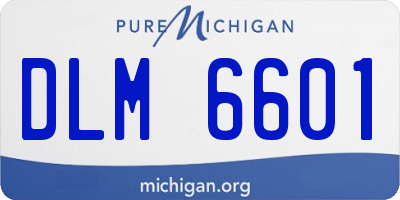 MI license plate DLM6601