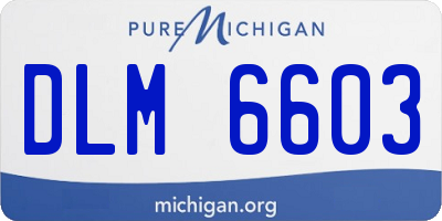 MI license plate DLM6603