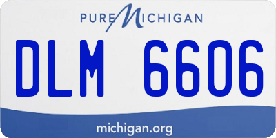 MI license plate DLM6606