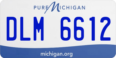 MI license plate DLM6612