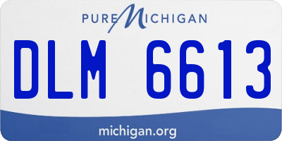 MI license plate DLM6613