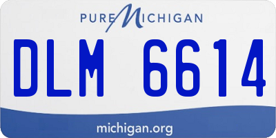MI license plate DLM6614
