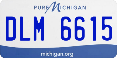 MI license plate DLM6615