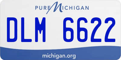 MI license plate DLM6622