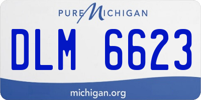 MI license plate DLM6623