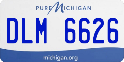 MI license plate DLM6626