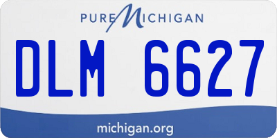 MI license plate DLM6627