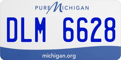 MI license plate DLM6628