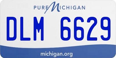 MI license plate DLM6629