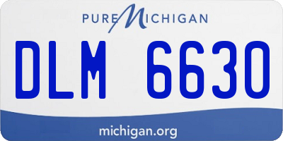 MI license plate DLM6630