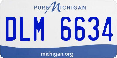 MI license plate DLM6634