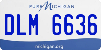 MI license plate DLM6636