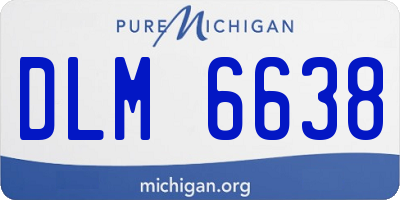 MI license plate DLM6638