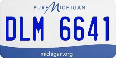 MI license plate DLM6641