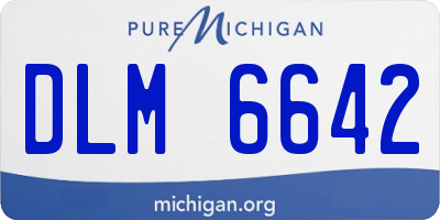 MI license plate DLM6642