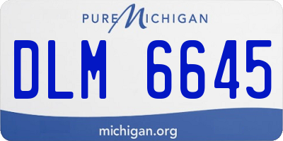 MI license plate DLM6645