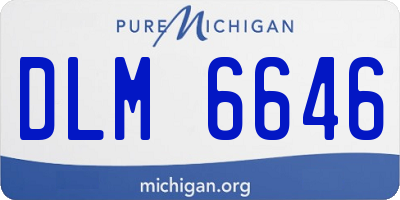 MI license plate DLM6646