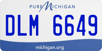 MI license plate DLM6649