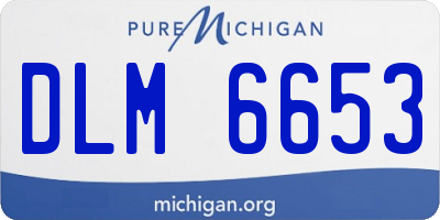 MI license plate DLM6653