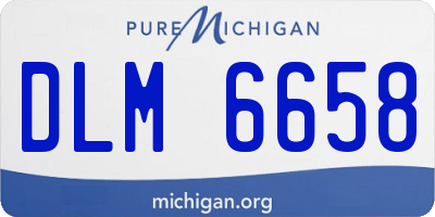 MI license plate DLM6658