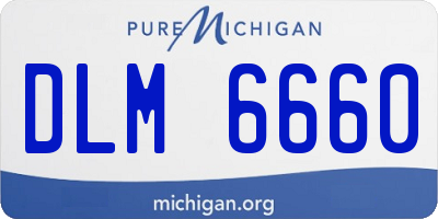 MI license plate DLM6660