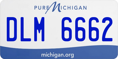 MI license plate DLM6662