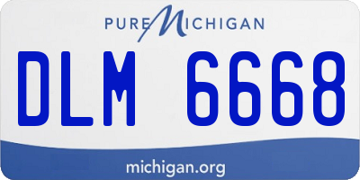 MI license plate DLM6668