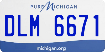 MI license plate DLM6671