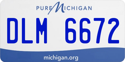 MI license plate DLM6672