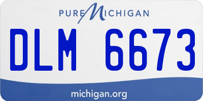 MI license plate DLM6673