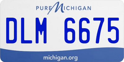 MI license plate DLM6675