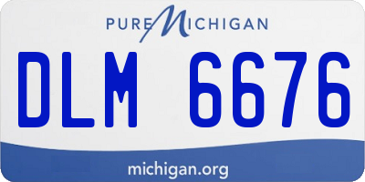 MI license plate DLM6676