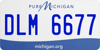 MI license plate DLM6677