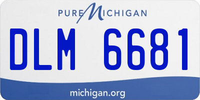 MI license plate DLM6681